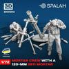 Spallach 1/72 Scale Resin Kit 2B11 120mm Mortar with Crew (2 Figures) SPU27272 (Person)