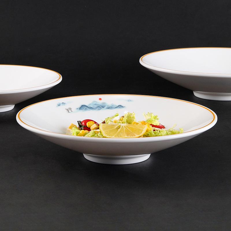 Melamine Artistic Noodle Mixing Bowl - Creative Conical Hat Design for Restaurants and Hotels