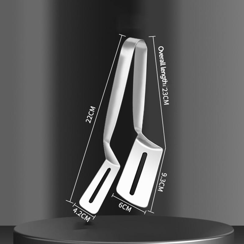 Edelstahl Grill Steakzange Küche Barbecue Essen Wende Spatel Zange Hamburger Barbecue Pizza Kuchen Fisch Brot Zange