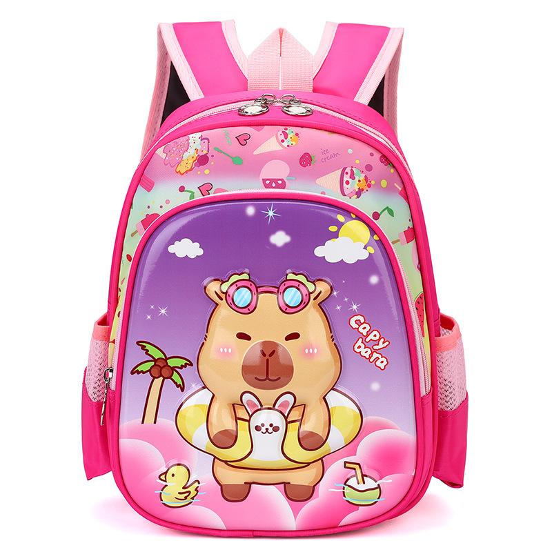 Kapibara children's schoolbag cute cute kindergarten schoolbag boys and girls backpack can do big goods