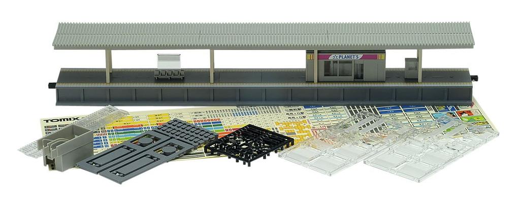 TOMIX N Gauge Island Platform Urban Type with Convenience Store Lighted Extension Section 4277 Model Railway Accessory