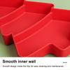 Silicone World Christmas Tree Fruit Plate Home Snack Plate Plastic Nut Candy Dish Melon Seeds Dried Fruit Box Lazy Snack Box