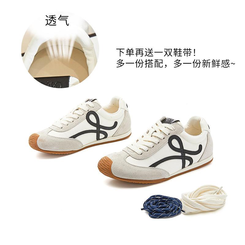 inner height increase 4cm pair of shoelaces Dexun shoes 2025 autumn new mango head Forrest Gump shoes women's casual sports shoes women