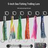 Boat Fishing Octopus Trolling Lure: Metal Head Squid Soft Bait for Sea Fishing