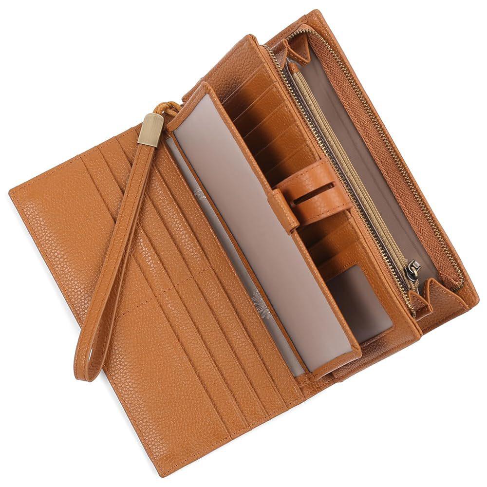Women Wallets Europe and America RFID Wallet Women's Long Zipper Leather Wallet Wallet Large Capacity Clutch