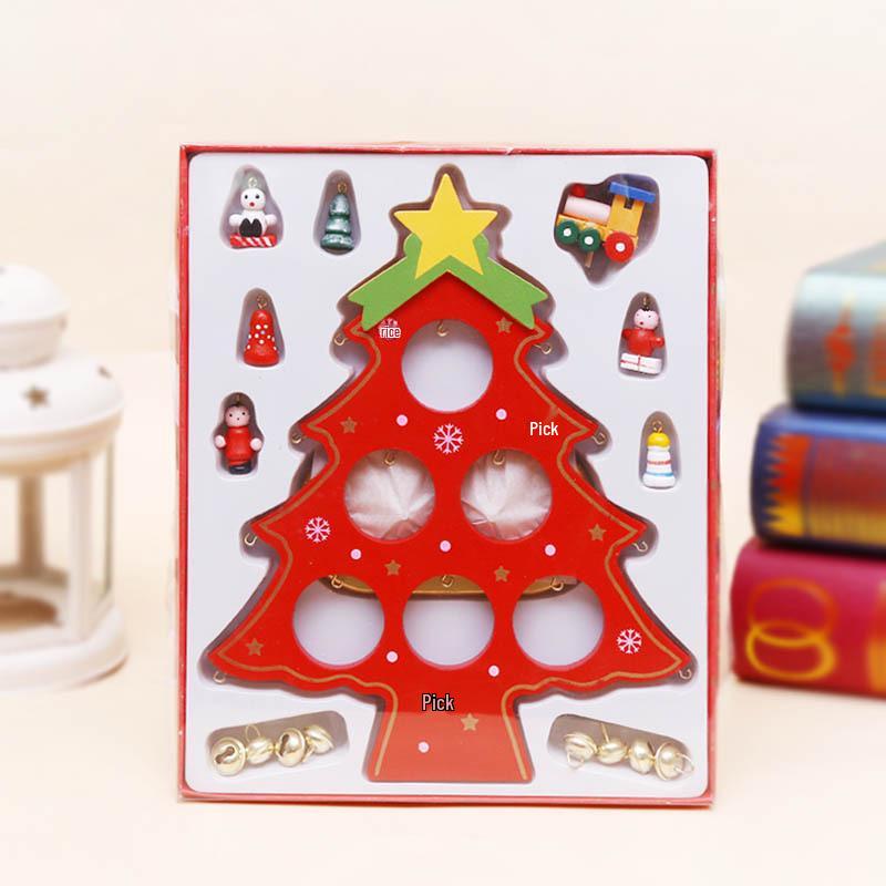 Wooden Christmas Tree Desktop Ornament and Gift