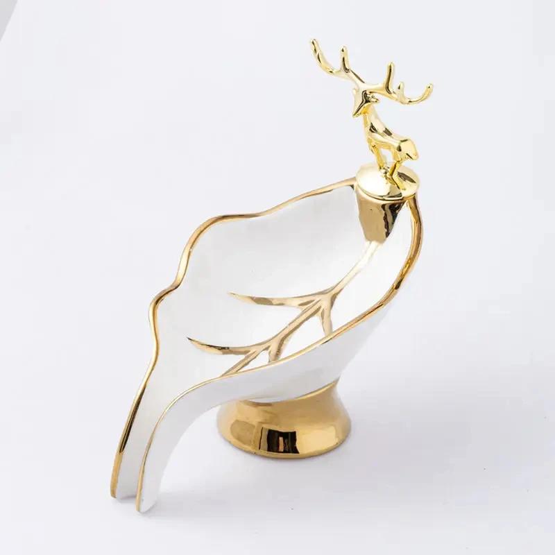 

Дренаж портативный домашний ванная комната отель мыльница роскошный керамический поднос для мыла Jinlu поднос для ванных принадлежностей ремесла белый