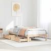 VidaXL Bed Frame with Drawers 90x190 Cm Solid Pine Wood, Slatted Base, Double Bed Frame, Solid Wood Bed Frame, 3301934