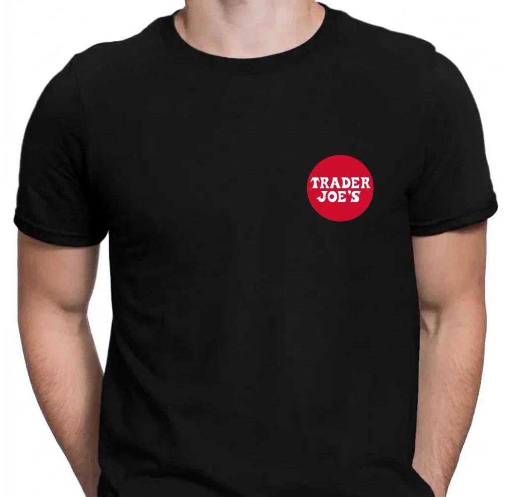New Design TRADER JOE S Logo Unisex Black T-Shirt Funny XXXL