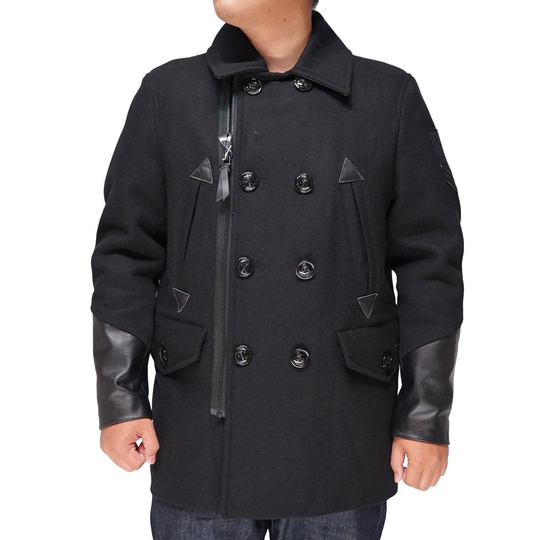

Trench Coat NAVAL PEAJACKET Outerwear Jacket 6122143 09 [Avirex] Men s Black-XL