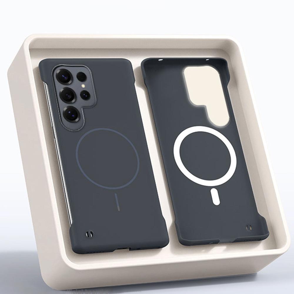 Frameless Cooling For Magsafe Magnetic Cases For Samsung S25 S24 FE S23 S22 Plus Ultra Frosted Protector Ultrathin Hard Cover