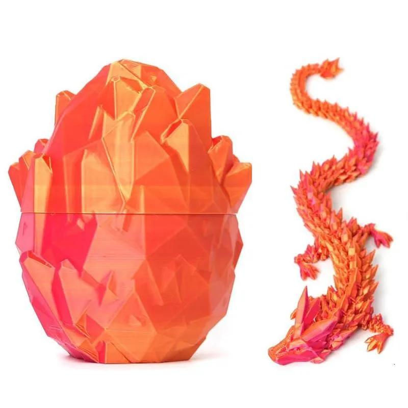 Creative Decompression Dragon Egg Chameleon Pendulum 3D Printing Complete Set Of Gifts Colorful Set Toys Colorful Decoration