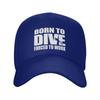 Personalized Fashion Born To Dive Baseball Cap Unisex Women Adjustable Unisex Diver Scuba Diving Dad Hat Outdoor Sun Hat