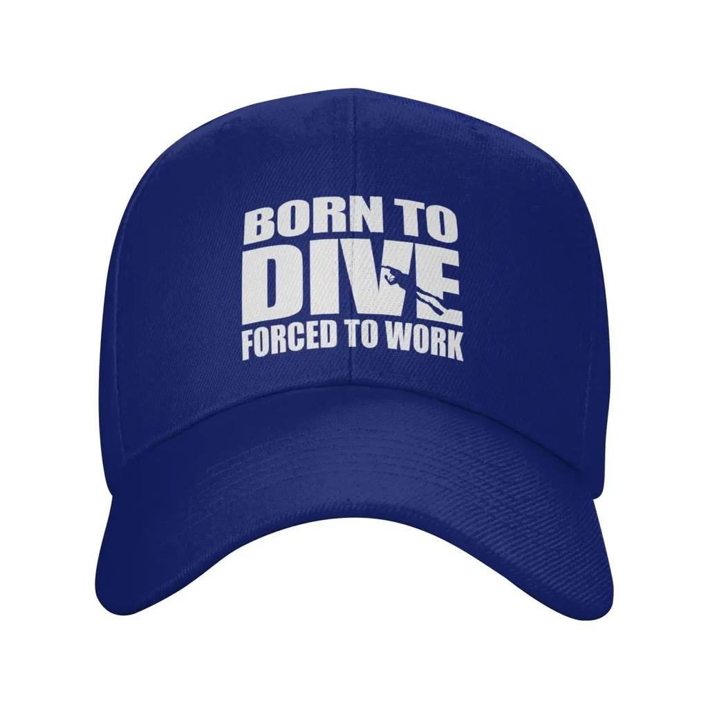Personalized Fashion Born To Dive Baseball Cap Unisex Women Adjustable Unisex Diver Scuba Diving Dad Hat Outdoor Sun Hat