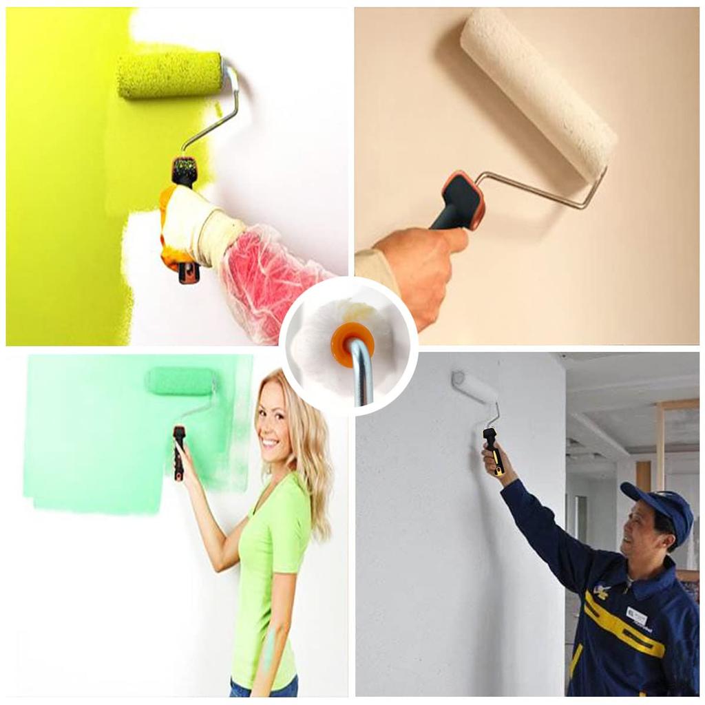 Odowalker Paint Roller Includes Paint Paint Paint Roller and Paint DIY Supplies 8-Piece Set, Roller, Brush, Cover, Tray,