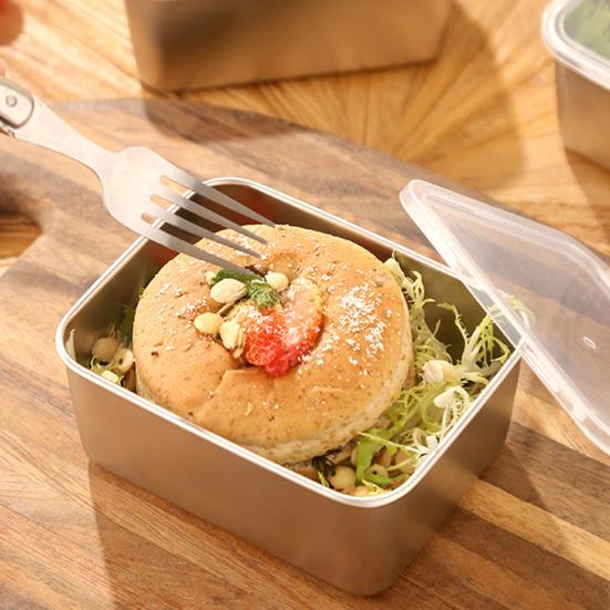 Lunch Box Bento Box da picnic in acciaio inossidabile Contenitore per pranzo portatile di grande capacità per la scuola di casa e ufficio