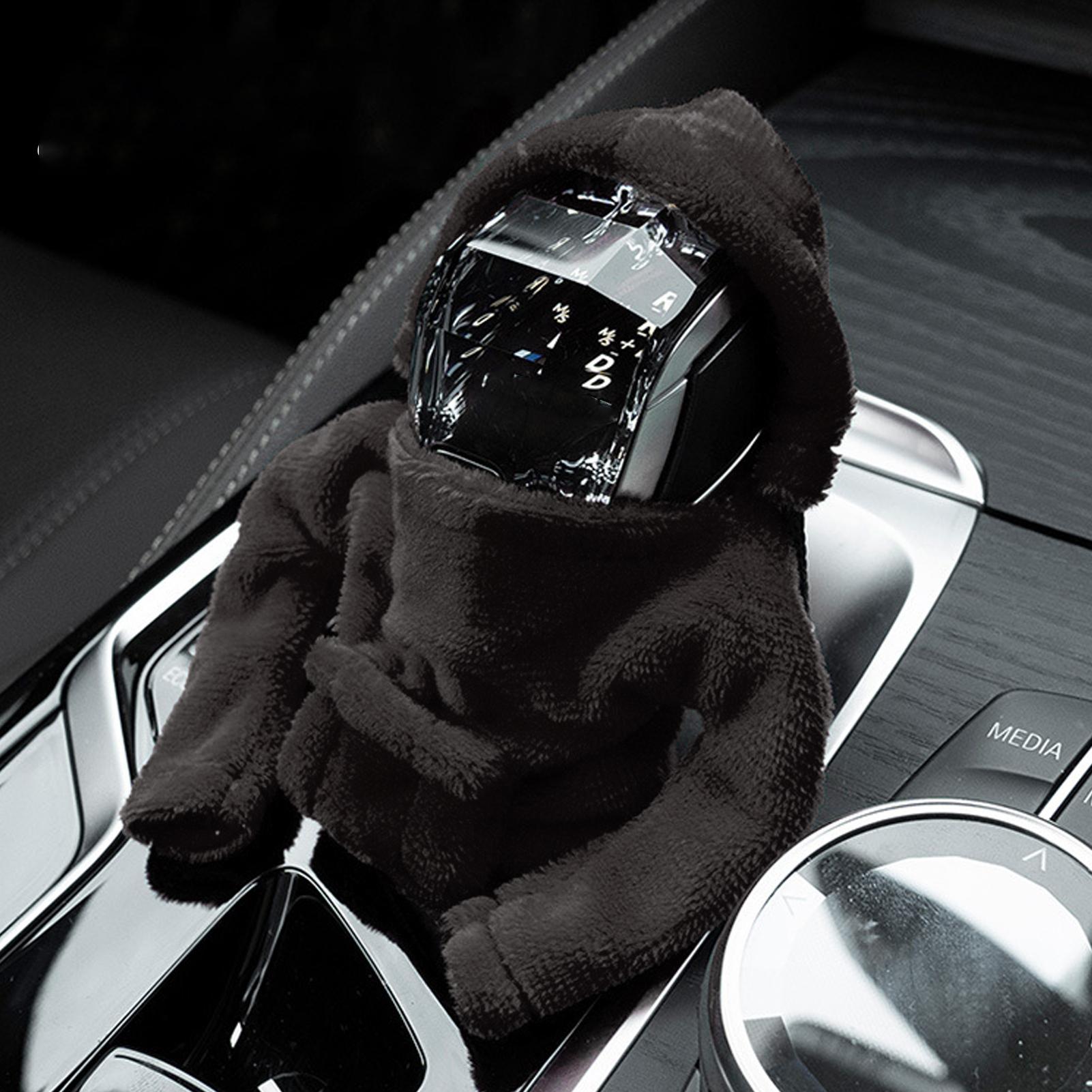 

Чехол для ручки переключения передач автомобиля, чехол для ручки переключения передач с капюшоном, милый и теплый рукав переключения передач, подходит для