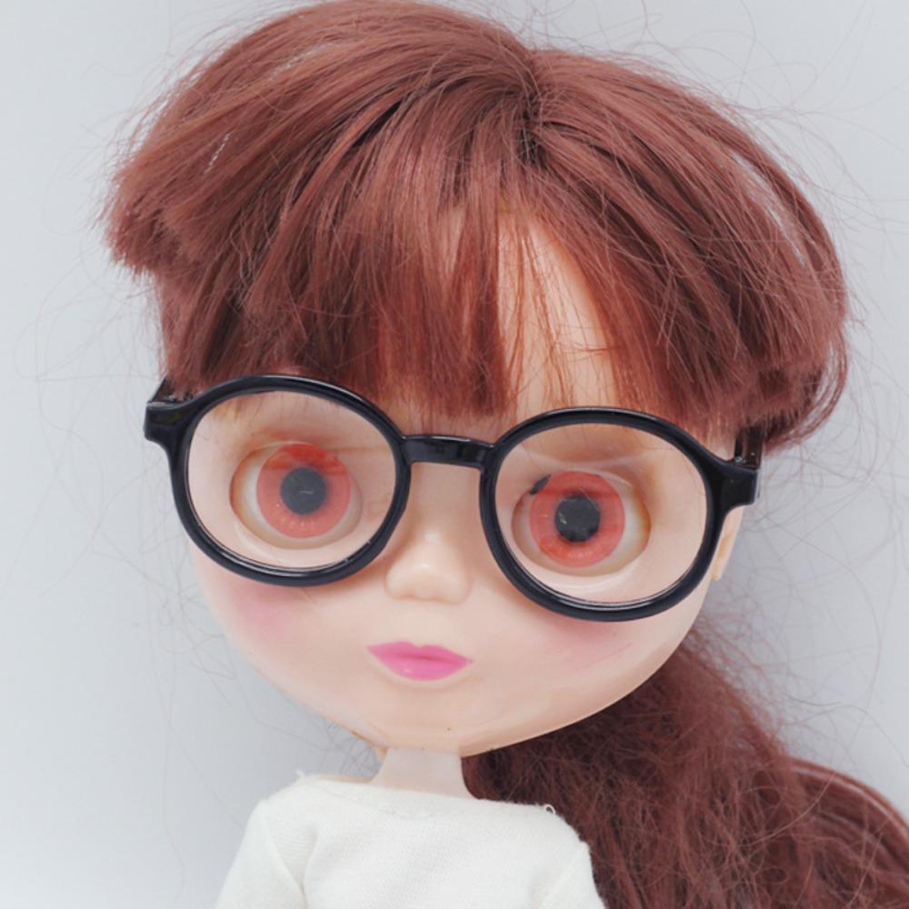 Transparent Transparent Plastic Glasses Doll Accessory Doll Mini Glasses  Children Toy