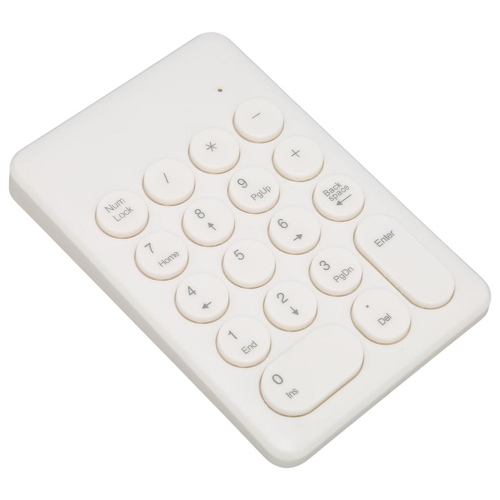 Numeric Keyboard 18 Keys Ergonomic Tilt Design 2.4GHz Wireless Stable Signal Numeric Keypad