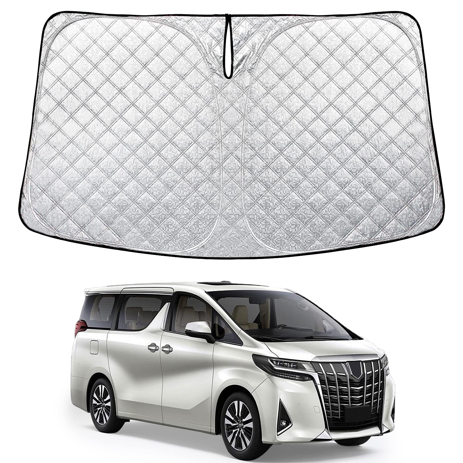 

Новый Toyota Alphard 30 серия поздняя модель Vellfire 30 серия поздняя модель посвященный солнцезащитный экран на лобовое стекло солнцезащитный экран ALPHARD VELLFIRE Зонт Шторка серый
