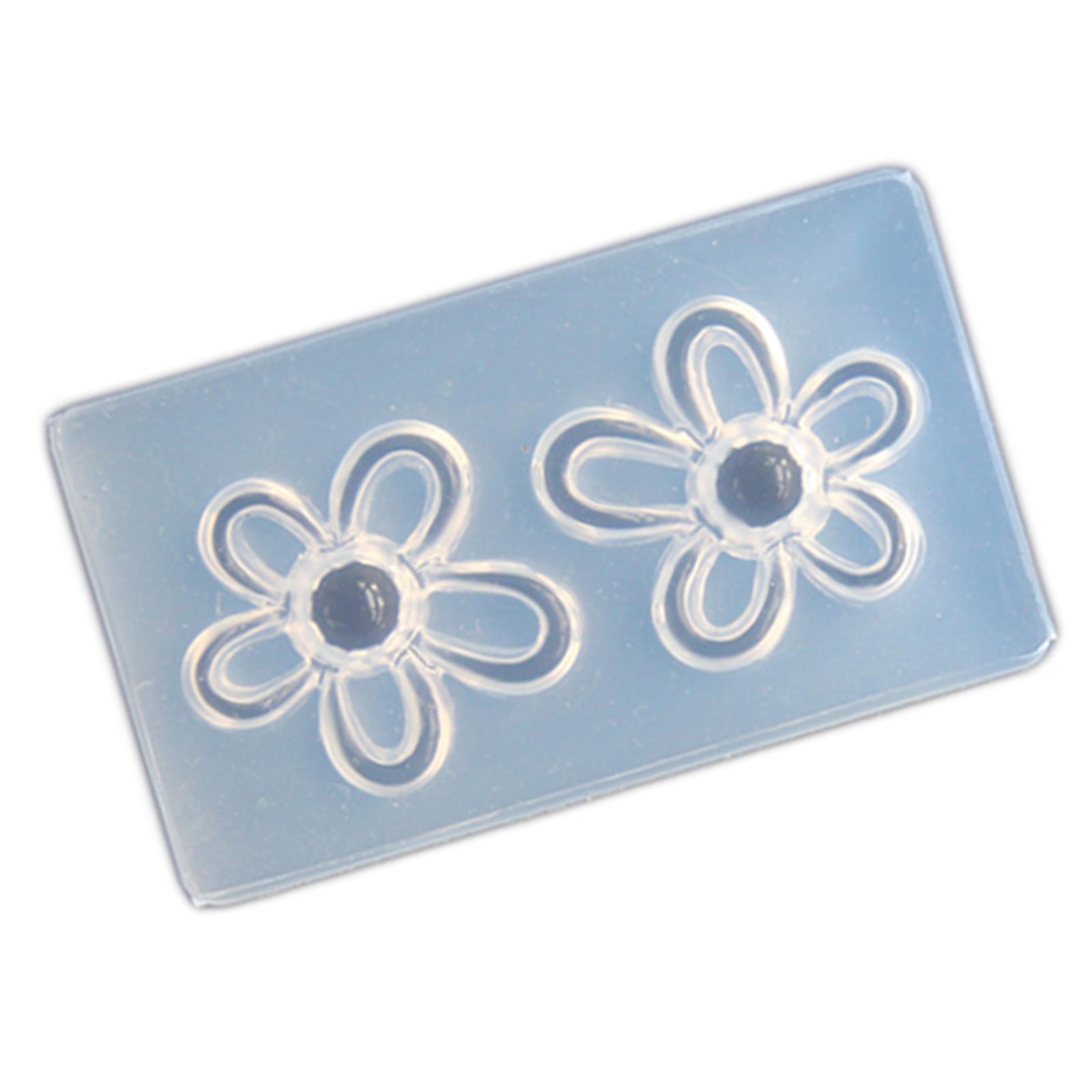 

Silicone Flower Jewelry Making Molds Durable Silicone Jewelry Adornment Molds for Creating Custom Flower Accessories прозрачный