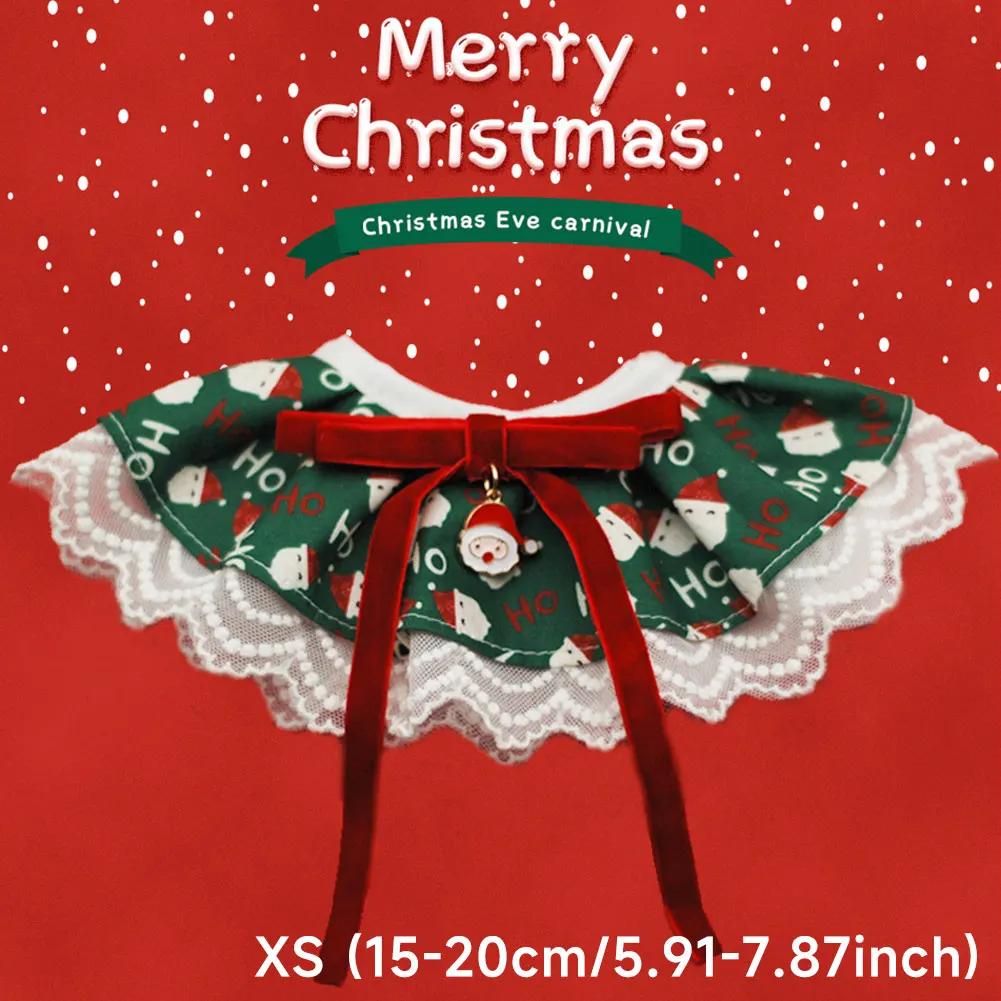

Christmas Series Pet Cat And Dog Saliva Towel Collar For Pets Only Fashion Accessories Different Models Can Be Selected 15-20cm