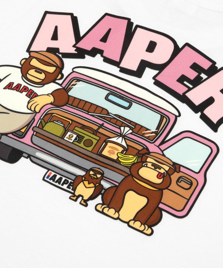 Eipeu Aaper Graphic T-Shirt White / Aaptem1827Xxqwhx