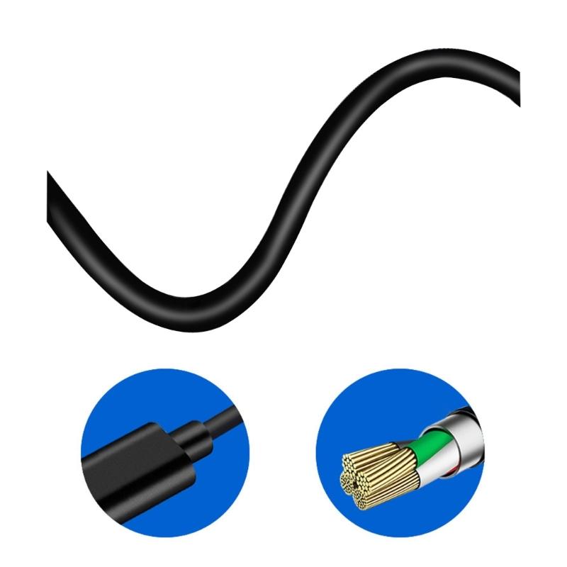 PD 100W DC6544 To USB C Cable 6.5x4.4mm Male Input To Type C Male Power Charging Cable with PD Chip