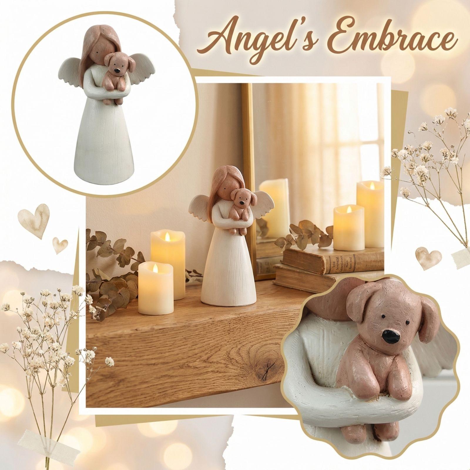 

Holding A Dog Resin Figurine, A Three-dimensional Creative Decorative Craft For And Bedroom. One Size