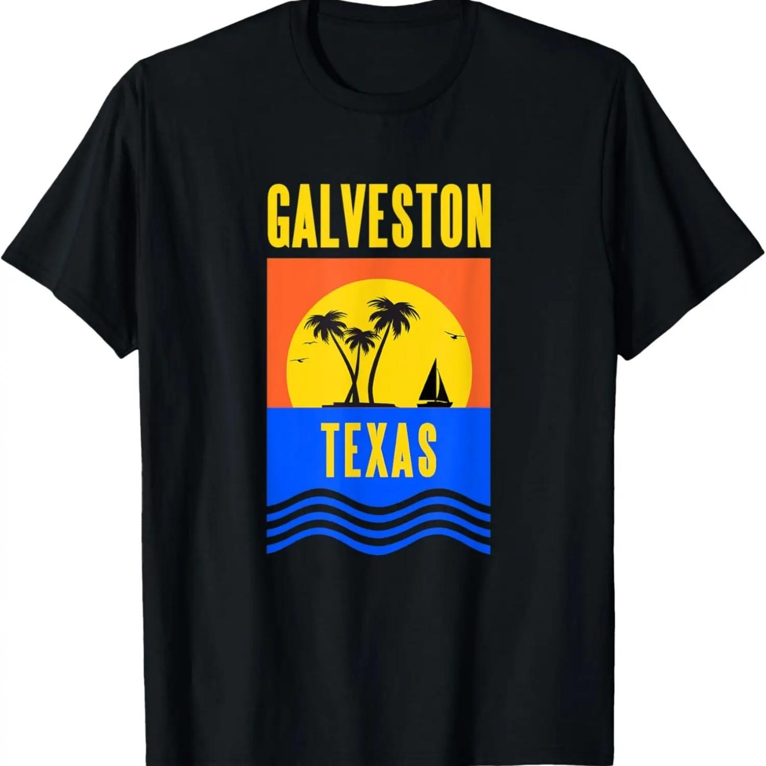 Galveston Texas Vacation Souvenir Sailing Gift T-Shirt S
