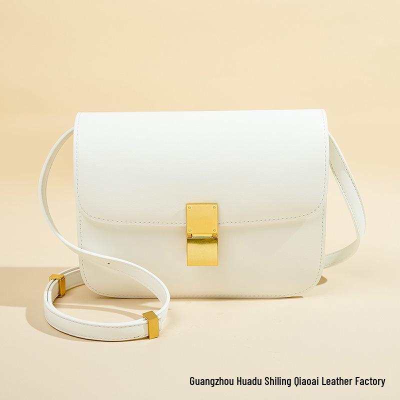 2025 Women's Genuine Leather Tofu Crossbody Bag - Fashionable Summer Shoulder Bag