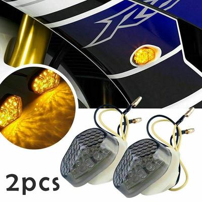 Clignotants de moto à lentille fumée étanches 12 V