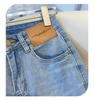 Women's High-Waisted Blue Micro-Flared Jeans for Spring & Autumn 2025