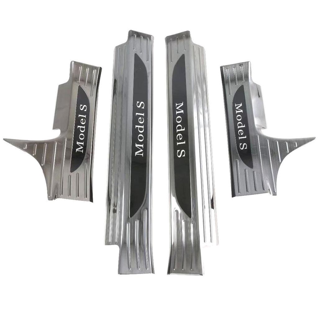 Compatible Accessories for Tesla Model S: Rearview Mirror Handle, Rear Fog Light, Rear Guard Plate, Sill Strip, and More