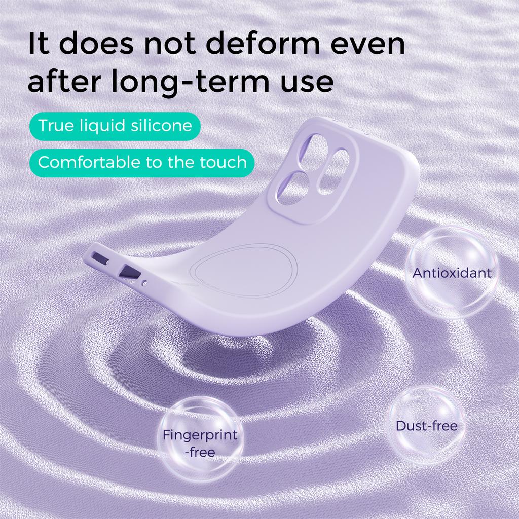 ABEEL Dla Oppo Reno15 Pro 5G (Światowy)/Reno15 5G (Chiny) Magnetyczne Etui Skin Touch Płynny Silikon Tylna Pokrywa Telefonu