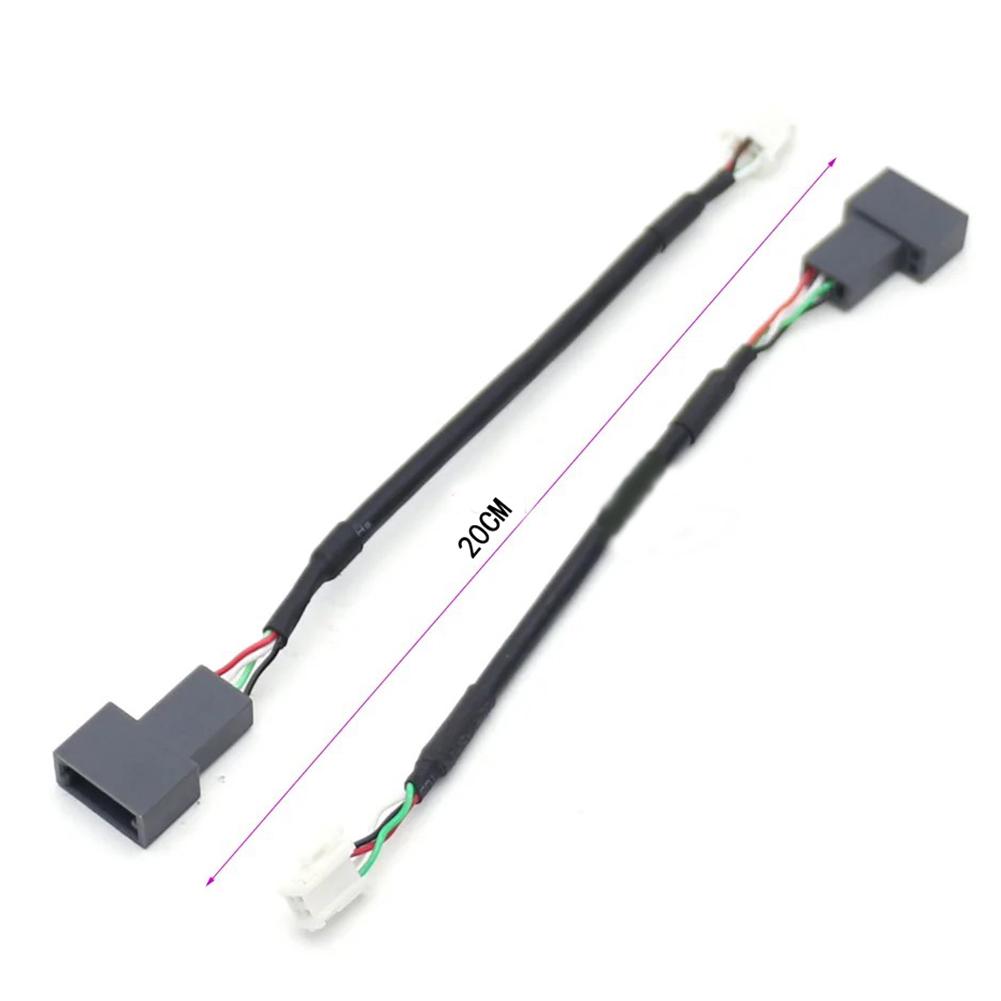 1pc Car 4 Pin&USB Interface For Hyundai For Kia USB Conector Female To Male For Android Multimedia 4 Pin Automobile Accessories