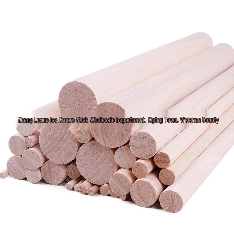 DIY Kids  Birch Wood Craft Sticks - Small Round Building Model Sticks 150mm Length