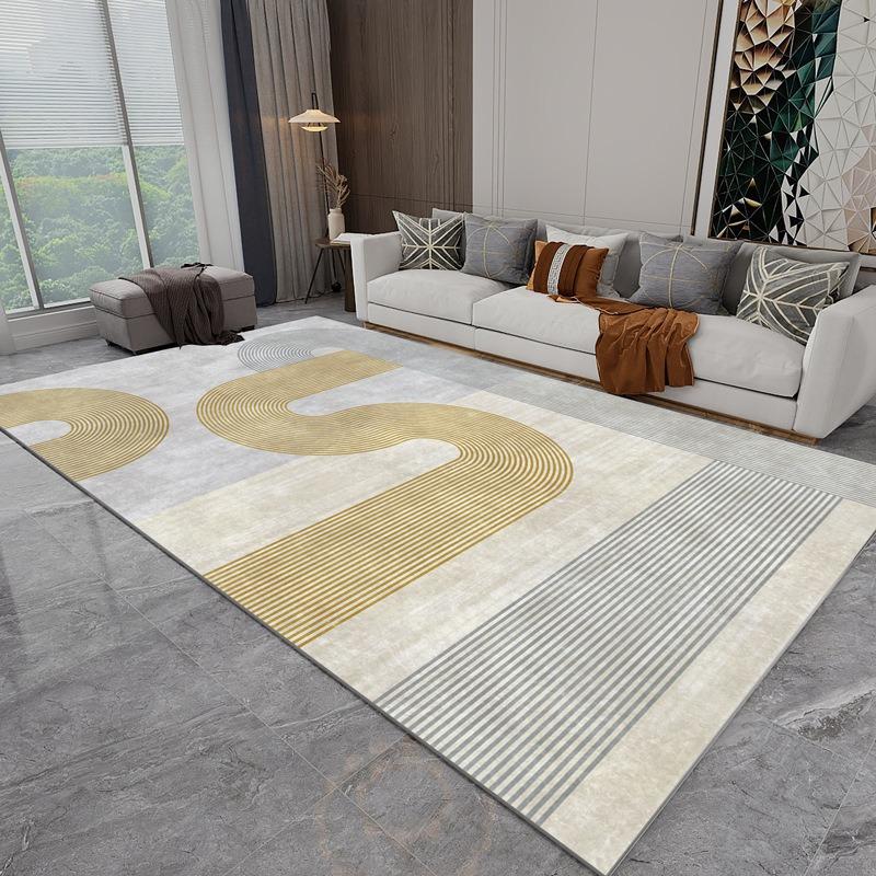 Modern Simple Design Printing Carpet for Bedroom Living Room Decor Home Hotel Entrance Doormats Kitchen Lounge Washable Area Rug