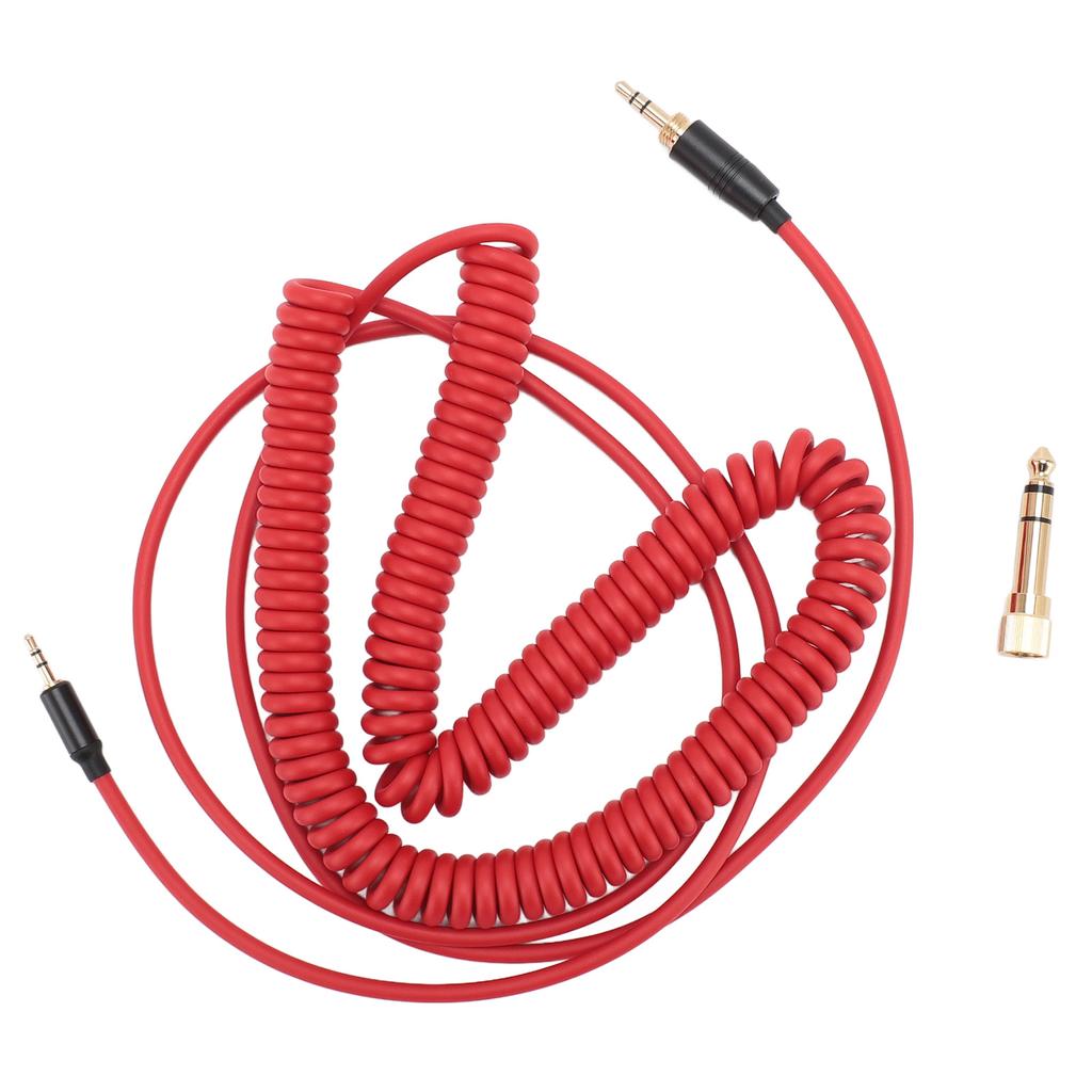 Coiled Headphone Cable Gold Plated Connector Replacement Headset Sound Cord for NC700 QC45 QC35 QC25 OE2 OE2i SoundTrue