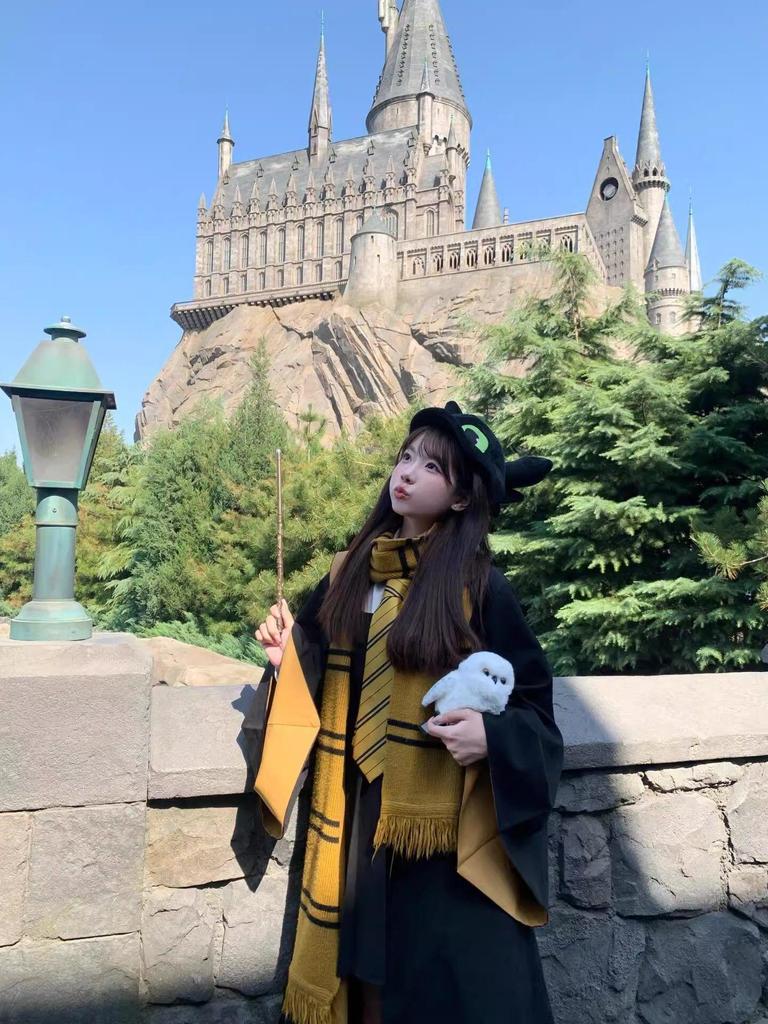 US Edition Double-Layer Striped Harry Potter Four Houses Oversized Winter Scarf - In Stock