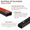 1/4/8m Bulkhead Sealing Strip Ribbed Waterproof Tonneau Cover Seal UV Resistant Self-Adhesive Truck Topper Seal