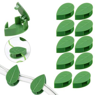 10Pcs Garden Invisible Plant Wall Climbing Fixer Vine Support Fixed Buckle Leaf Clamp Traction Support Garden Tools