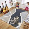 Moderner Luxus-Palmenblatt-Teppich Abstrakt Botanisch Weich Rutschfest Teppich Elegante Boho-Wohnkultur für Schlafzimmer Wohnzimmer