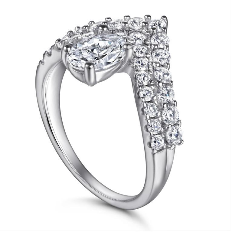 Bague Ringen Oval Cut 1ct Moissanite Wedding Rings  Engagement 925 Sterling Silver Rings For Woman Fine Jewelry  Gift