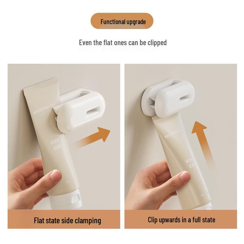 No-Drill Wall-Mounted Toothpaste Holder