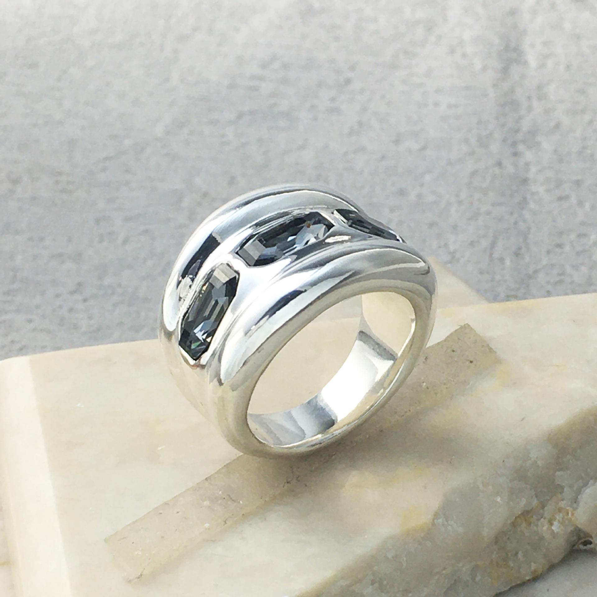 UNODE50 2024 Women s Romantic Gemstone Ring - High-Quality European & American Jewelry Gift Size 6 серебряный