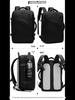 Men's Large Capacity Waterproof Business Travel Backpack, Oxford Cloth, Expandable, for Laptops and More