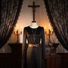 The Nun 2 Cosplay Costume For Halloween With Polyester Dress For Stage Performance