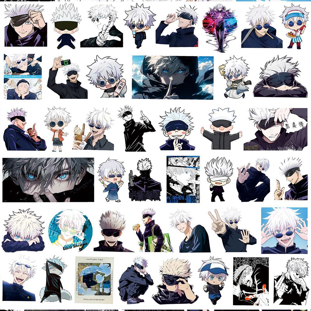 10/30/75pcs Cool Anime Jujutsu Kaisen Stickers Satoru Gojo Decals Skateboard Laptop Motorcycle Waterproof Classics Toys Sticker