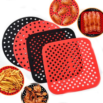 Reusable Air Fryer Liners Round Square Non-Stick Steamer Pad Air Fryer Accessory Baking Liner Cooking Air Fryer Baking Paper Too